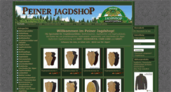 Desktop Screenshot of peiner-jagdshop.eu